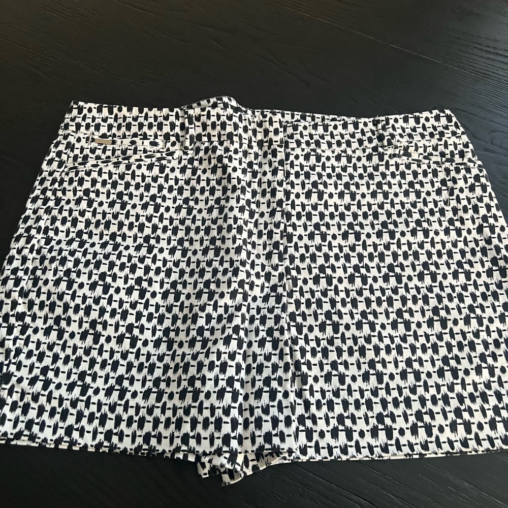 White House Black Market High Waist Patterned Shorts